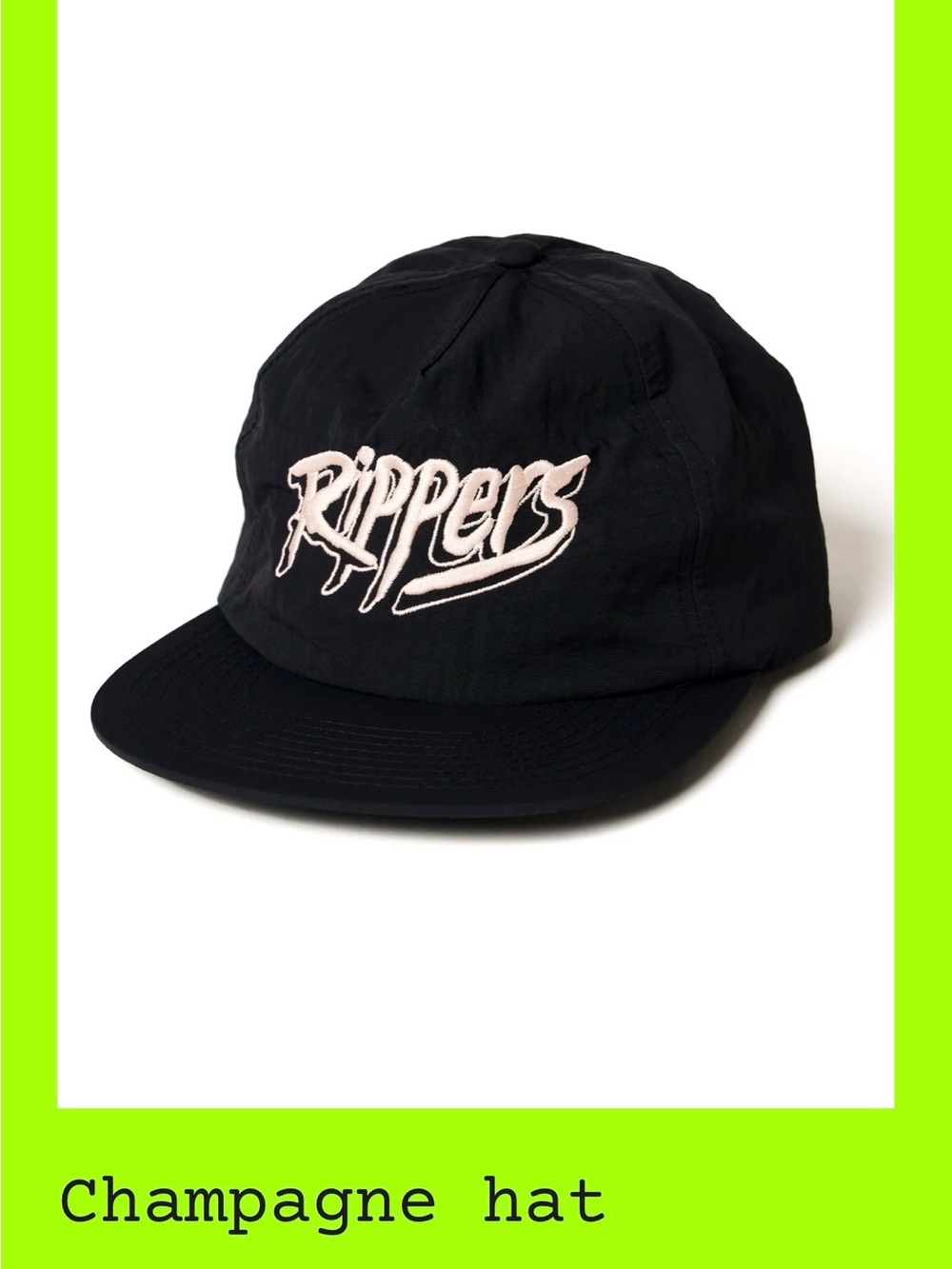 Rippers Black Corduroy Snapback Hat | Bongiorno | Skater Style